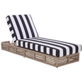 thumbnail image 5 of Safavieh Gillian Steel Outdoor Lounge Chairs, Heather Tan/Black Striped, 5 of 15