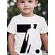 thumbnail image 1 of Kids' Cool & Cute Graphic Print T-Shirt - Casual Crew Neck, Short Sleeve Top with Unique "7" Design, Perfect for Spring/Summer/Fall, Everyday Tshirt|Playful Design|Quality Print, 1 of 6