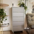 thumbnail image 6 of Manhattan Comfort Granville Tall & Narrow Engineered Wood Dresser in Light Gray, 6 of 12