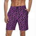 thumbnail image 1 of Summer Gym Shorts Men Zebra Stripe Running Surf Animal Print Custom Board Short Pants Stylish Comfortable Swim Trunks Plus Size, 1 of 5