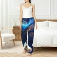 thumbnail image 6 of Lsque Moonlit Blue Wolf Print Women's Pajama Pants, Lounge Pant - Comfortable Home Wear,Elastic Waistband, Stylish Design-X-Large, 6 of 9