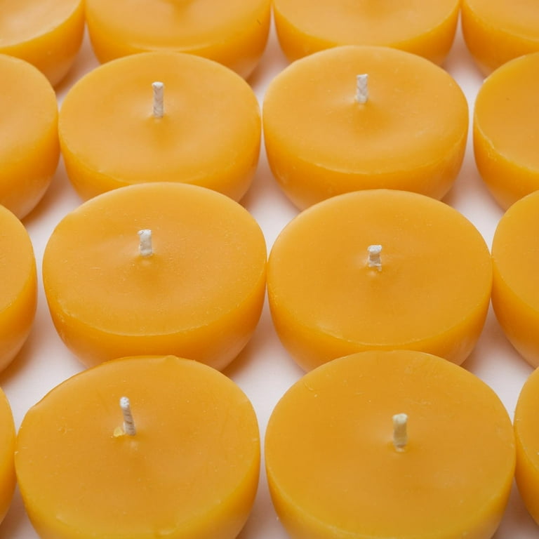 Beeswax Tea Lights Candles Bulk Refills (30) 