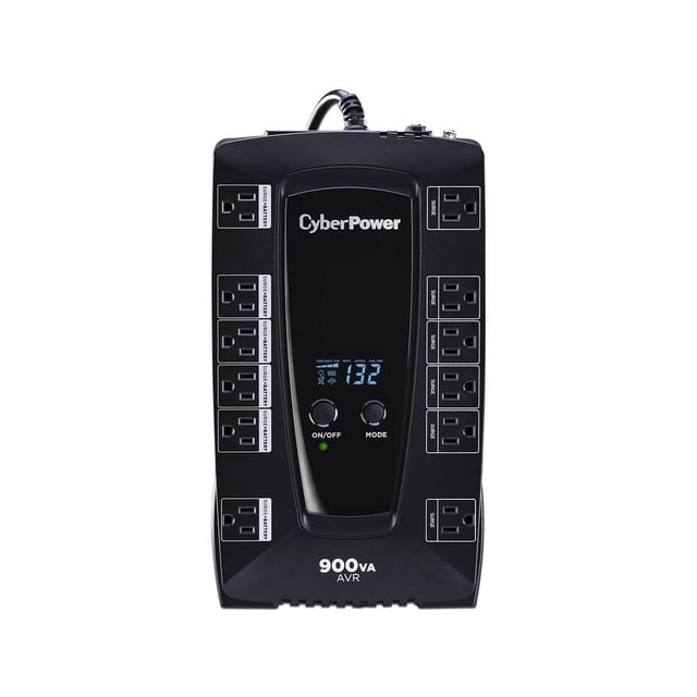 NoBreak CyberPower AVRG900LCD de 900 VA 480 W con 12 contactos Nema CyberPower AVRG900LCD