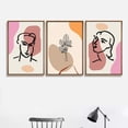 thumbnail image 2 of IDEA4WALL 3 Piece Framed Canvas Wall Art for Living Room, Bedroom Mattis and Brutalist Canvas Prints for Modern Home Decoration Ready to Hang, 2 of 5