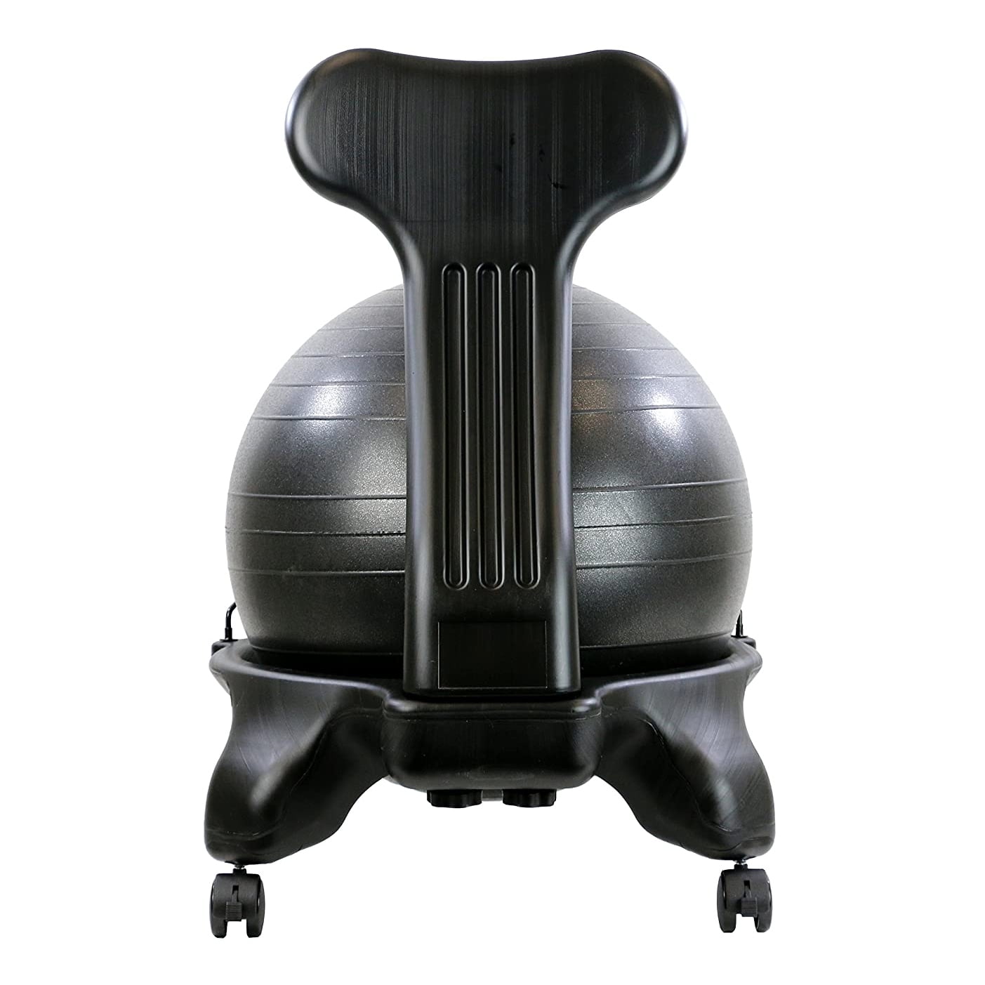 Cando Ball Chair Inflatable Ergonomic Active Seating Exercise Ball Chair with Air Pump for Home, Office, and Classroom
