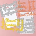 thumbnail image 3 of 3Pcs Easter Text Cutting Dies Easter Day Carbon Steel Die Cuts for DIY Crafting Embossing Stencil Template, 3 of 9