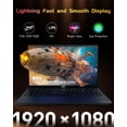 thumbnail image 4 of 15.6" IPS FHD-Laptop Intel Pentium N100 Quad Core 8GB RAM 256GB SSD (Beat i3-1115G4, Up to 3.4GHz) Computer with Backlit Keyboard Fingerprint Reader Type-C WiFi 6 BT5.2, 4 of 7