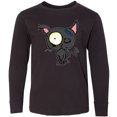 thumbnail image 3 of Inktastic Goth Animals Pets Black Cat Long Sleeve Youth T-Shirt, 3 of 5