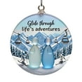 thumbnail image 2 of karymi Ski Christmas Ornament 2D Pendant Winter Sports Theme Holiday Tree Decor Skiing Enthusiast Gift Christmas Decorations Indoor Best Sellers Best Sellers Clearance Sales, 2 of 3