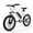White, variant on 20” Adult Electric Bike, 250W Motor, 19 MPH Max Speed, 48V 5.2Ah Removable Battery, LCD Display, Compact E-Bike, UL2849 Certified,Black