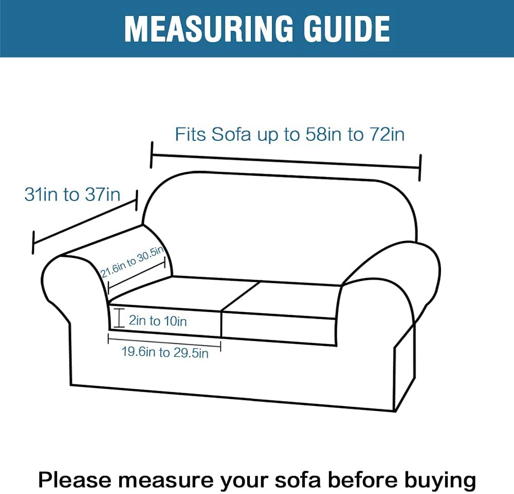 SHANNA Stretch Sofa Covers Velvet Couch Covers for Armchair/Loveseat/Sofa Cushion Cover