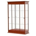 thumbnail image 3 of Waddell 791K-PB-EK Varsity 48 x 77 x 18 in. 2 Hinged Doors Lighted Floor Display Case, Plaque Back - Espresso, 3 of 5