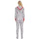 thumbnail image 4 of Aamikast Conjunto de pijama de Halloween familiar a juego con cremallera frontal con capucha y pies de una pieza Pjs Loungewear ropa de dormir S-XXL, 4 of 4