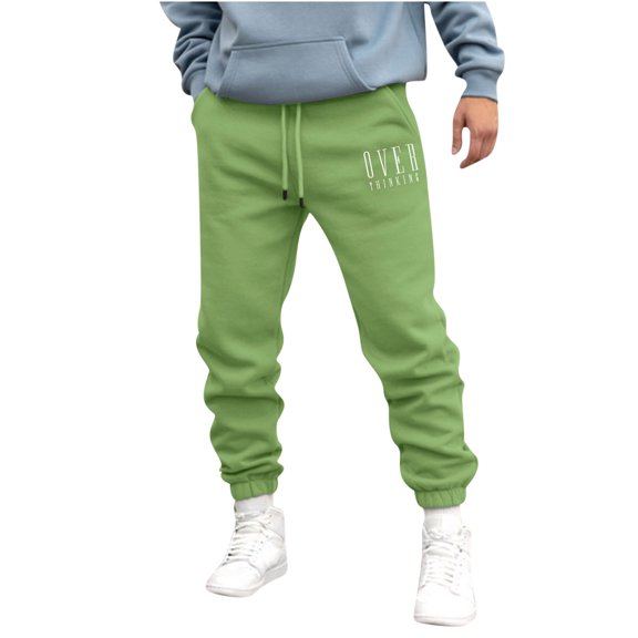 Lilgiuy Cargo Pants for Men Work Pants Cotton Stretch Elastic Waist Relaxed Fit Hiking Outdoor Casual Sweatpants Trousers for Daily Wear