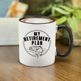thumbnail image 3 of Shop4Ever My Retirement Plan Fishing Novelty Ceramic Coffee Mug Tea Cup Gift Fisherman Retiree Gift (Black Handle 11 oz.), 3 of 4