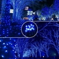 thumbnail image 4 of Rirool 39ft Outdoor Solar Fairy Lights - 100 LED Waterproof String Lights for Christmas Wedding, Halloween, Party Decorations - Blue, 4 of 9