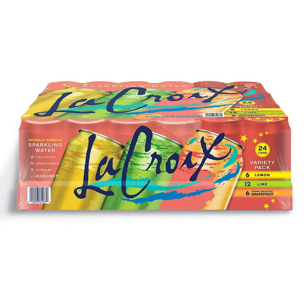 La Croix Sparkling Water Variety Pack (12oz / 24pk) - Walmart.com ...