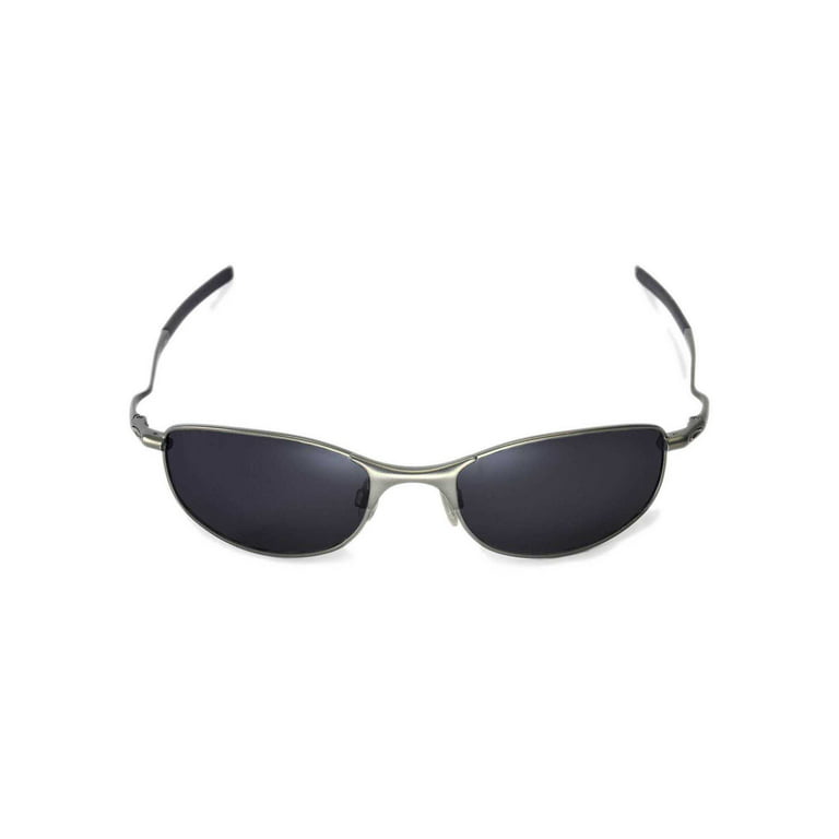 tørre indsats Association Walleva Black Polarized Replacement Lenses for Oakley Tightrope Sunglasses  - Walmart.com