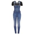 thumbnail image 1 of FashionMille Women Skinny Denim Overall, 1 of 5