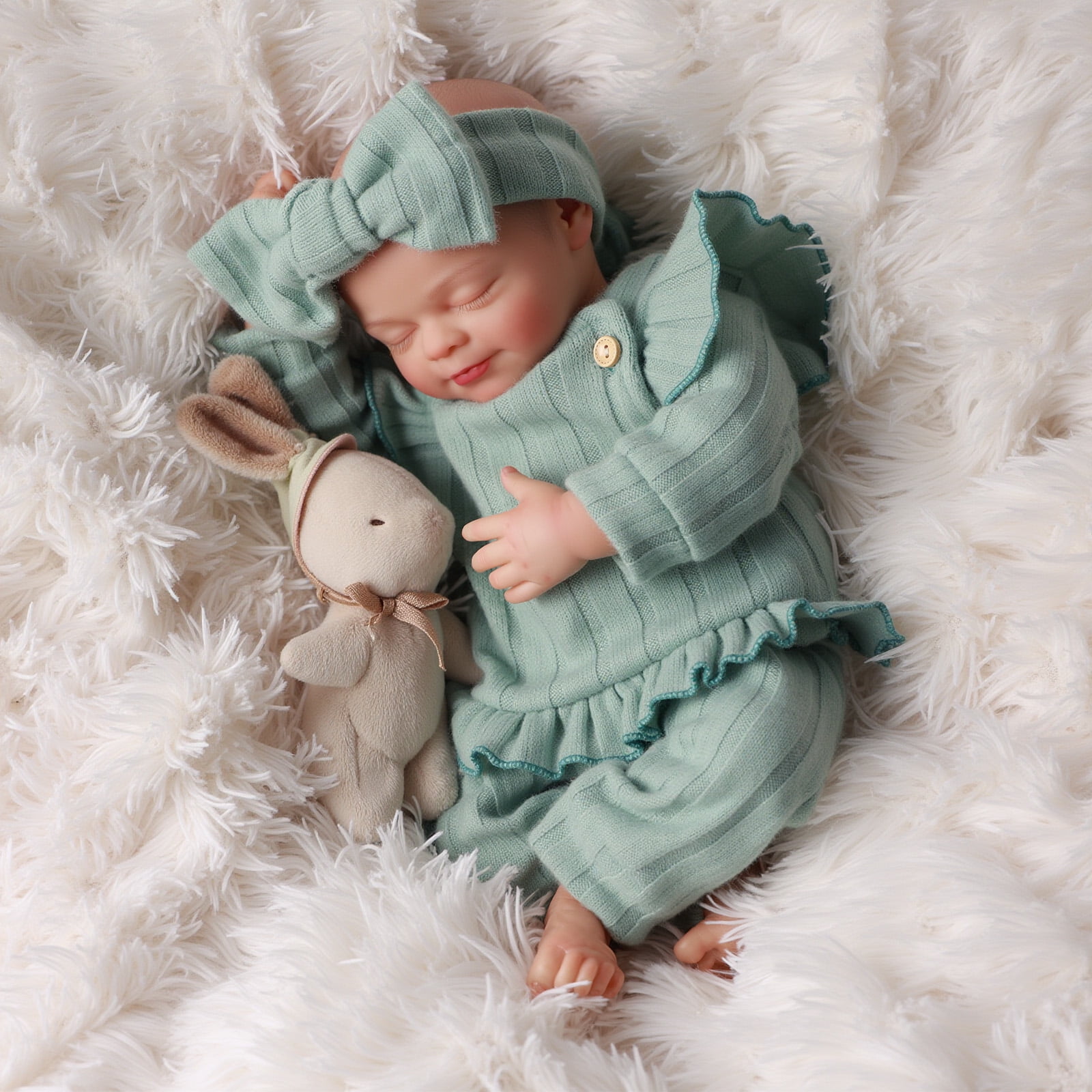 Lifelike Reborn Baby Dolls 18 in Realistic Baby Dolls Real Life Cloth Body Baby Dolls Girl Stella with Gift Box for Kids Age 3+