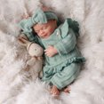 thumbnail image 4 of Lifelike Reborn Baby Dolls 18 in Realistic Baby Dolls Real Life Cloth Body Baby Dolls Girl Stella with Gift Box for Kids Age 3+, 4 of 7