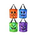 thumbnail image 3 of Naittoop 4 Pack Light Up Halloween Trick Or Treat Baskets,9.45IN Large Candy Bucket for Kids LED Glow In The Dark Goodie Tote Bags for Party Favors Candy Gifts Basket, 3 of 8