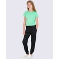 thumbnail image 4 of Real Essentials 4 Pack: Girls Short Sleeve Dry-Fit Crew Neck Active Athletic Performance T-Shirt, 4 of 6