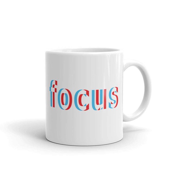 Focus Out Of Focus Funny Humor Novelty 11oz Ceramic Coffee Tea Cup Mug
