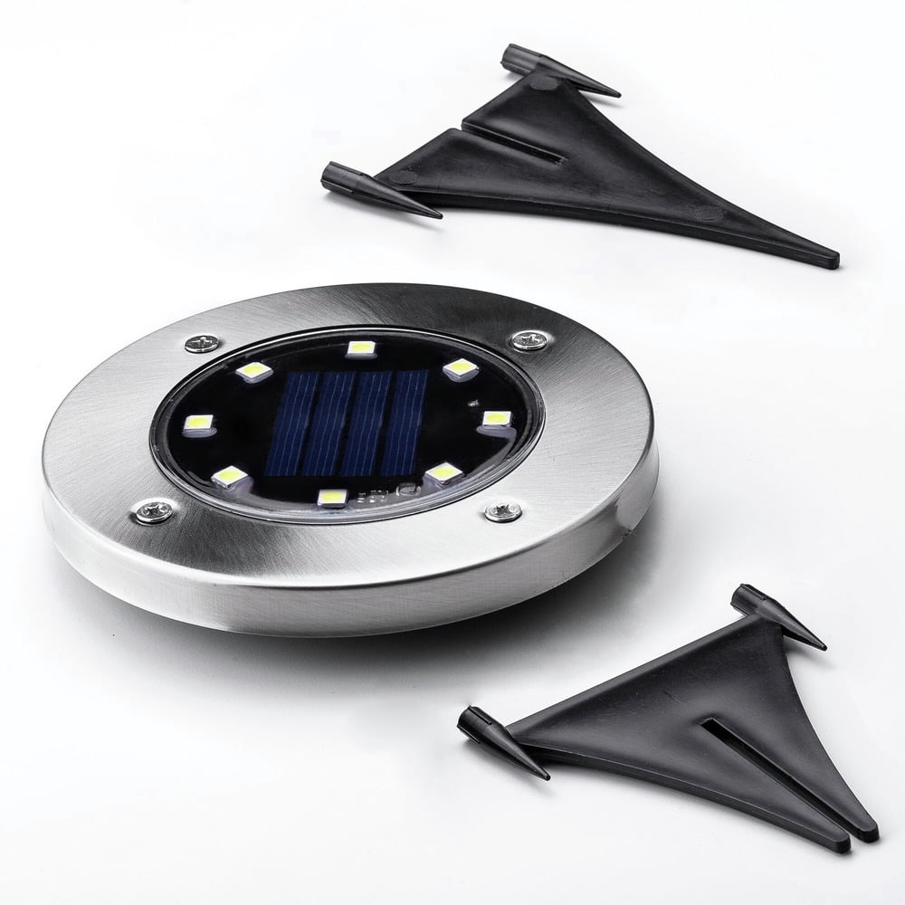 Black & Decker Outdoor Solar-Powered Disk Light (8/Pack)