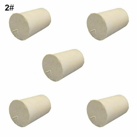 

GoFJ 5Pcs Solid Rubber Stoppers Plug Bungs Laboratory Bottle Tube Sealed Lid Corks