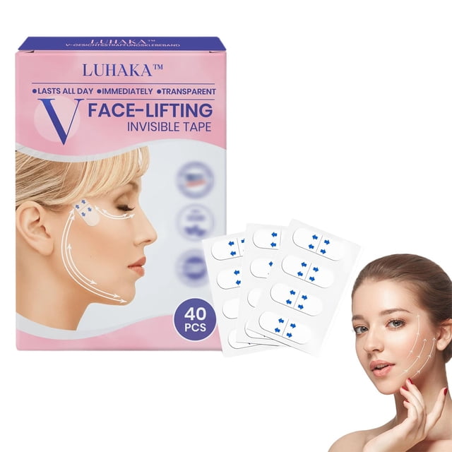 Cinta adhesiva invisible V-Face Lifting Luhaka (40 unidades)