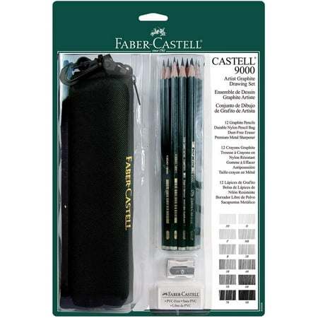 UPC: 0092633800096 | Faber-Castell 9000 Artist Graphite Drawing Set  15 Pieces