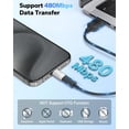 thumbnail image 3 of Adaptador MoKo Lightning hembra a USB C macho para iPhone plateado, 3 of 8