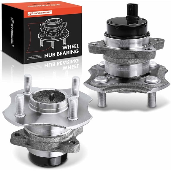 A-Premium 2 x Rear Wheel Bearing and Hub Assembly with ABS & 4-Lug Compatible with Scion XB 2004-2006, XA 2004-2006 & Toyota Echo 2000-2005