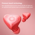 thumbnail image 5 of PRINxy Upgraded Digital Heart Shaped Bluetooth Earphones Noise Reduction Sports Wireless In Ear Bluetooth Earphones Red, 5 of 9