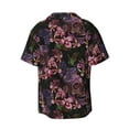 thumbnail image 2 of Fotbe Orchids Flowers print Short Sleeve Button Down Shirts for Men Casual Summer Beach Wrinkle Free Shirt-Small, 2 of 7