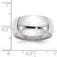 thumbnail image 3 of Primal Gold 10 Karat White Gold 8mm Lightweight Comfort Fit Band Size 7, 3 of 6
