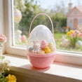 thumbnail image 5 of Jumbo Easter Egg with Handle, Giant Fillable Plastic Container,Large Transparent Egg Shaped Bucket for Prizes & Party Favors,Easter Egg Hunt Supplies, 5 of 7