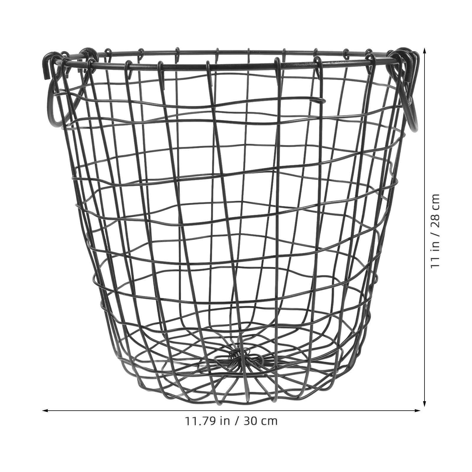 HONMEET Wire Basket for Fruit Holder Black 1Pcs for Households