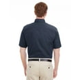 thumbnail image 3 of Harriton Men's Foundation 100% Cotton Short-Sleeve Twill Shirt with Teflon™ - M582, 3 of 4