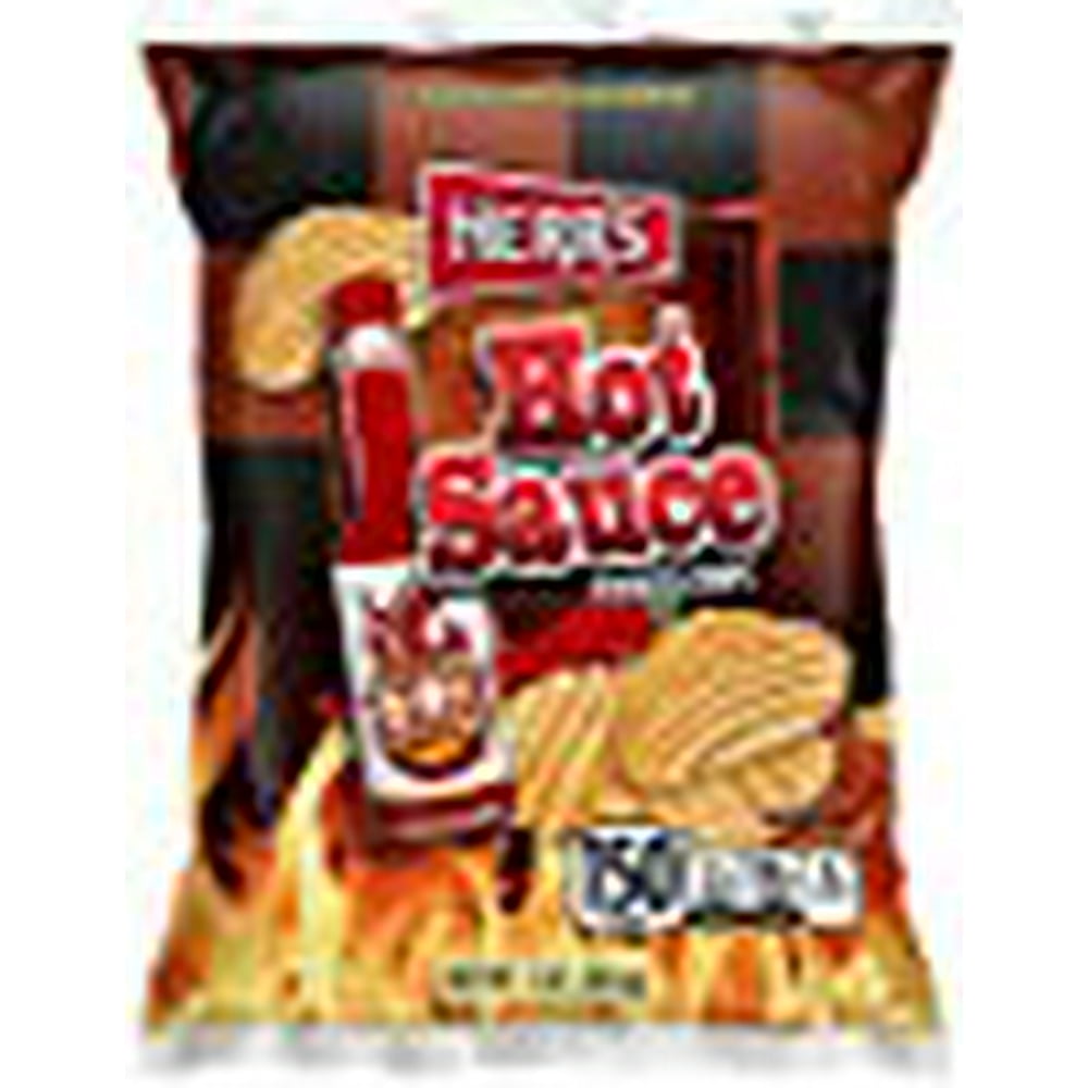Herr's Hot Sauce Potato Chips, Pack of 42 bags