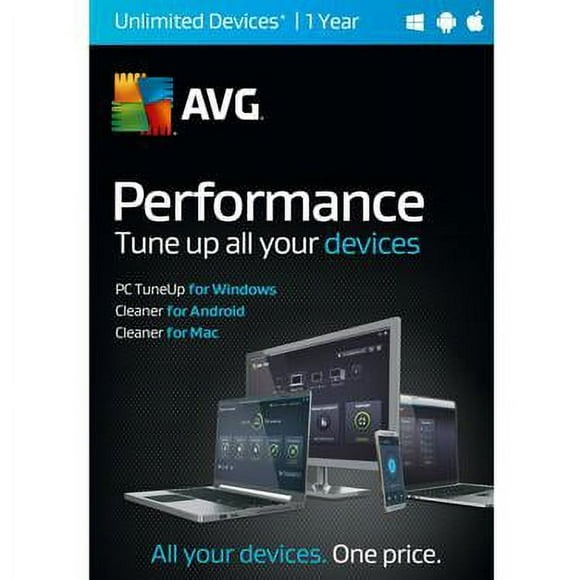 AVG - Performance Tuneup & Clean Unlimited Device 1Yr BIL