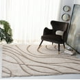 thumbnail image 2 of SAFAVIEH Florida Tamzen Abstract Shag Area Rug, Cream/Beige, 11' x 11' Square, 2 of 12