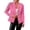 Pink, variant on Casual Blazers for Women 2025 Long Sleeve Textured Open Front Notch Collar Business Casual Work Office Jacket