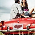 thumbnail image 4 of License Plate Cover Valentines Day Rose Heart Red Rose Flower Floral Metal Car Plate Rust-Free Metal Home Wall Automobile Bar Garage Man Cave Decoration for Men/Women/Boy/Girls Car 6 Inch X 12 Inch, 4 of 5