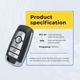 thumbnail image 5 of Eye4Techs Replcament Smart Key Fob for Ford Explorer 2020 FCC M3N-A2C931426 M3N-A2C93142600 Part Number 164-R8198 164-R8278 Pack of 2, 5 of 9
