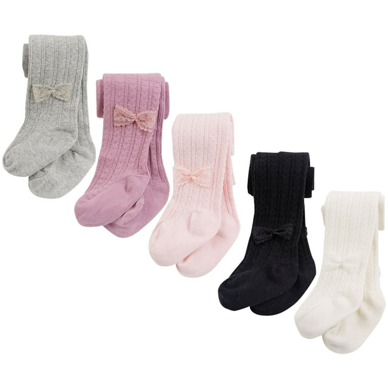 WYQLFSB Burgundy Leggings Toddler Kids Baby Black Tights for Girls