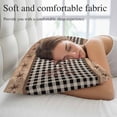 thumbnail image 5 of Vintage Texas Star Brown Throw Pillow Covers, Black Plaid Berry Farmhouse Soft Breathable Pillow Cases with Invisible Zipper for Sleeping, Small Pillowcases for Couch Bed Sofa Chair 16x24 Inches, 5 of 9