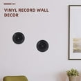 thumbnail image 3 of RUNROTOO 12 Pcs Disques Vinyles Décoration Murale Plastique Noir Rétro pour Design Intérieur, 3 of 8