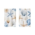 thumbnail image 2 of Beautynvta 2 Pack Coastal Theme Printed Kitchen Curtains, Rod Pocket Light Filtering Short Window Drapes, Small Curtain Panels for Kitchen Bathroom Home Decor, 2 of 7